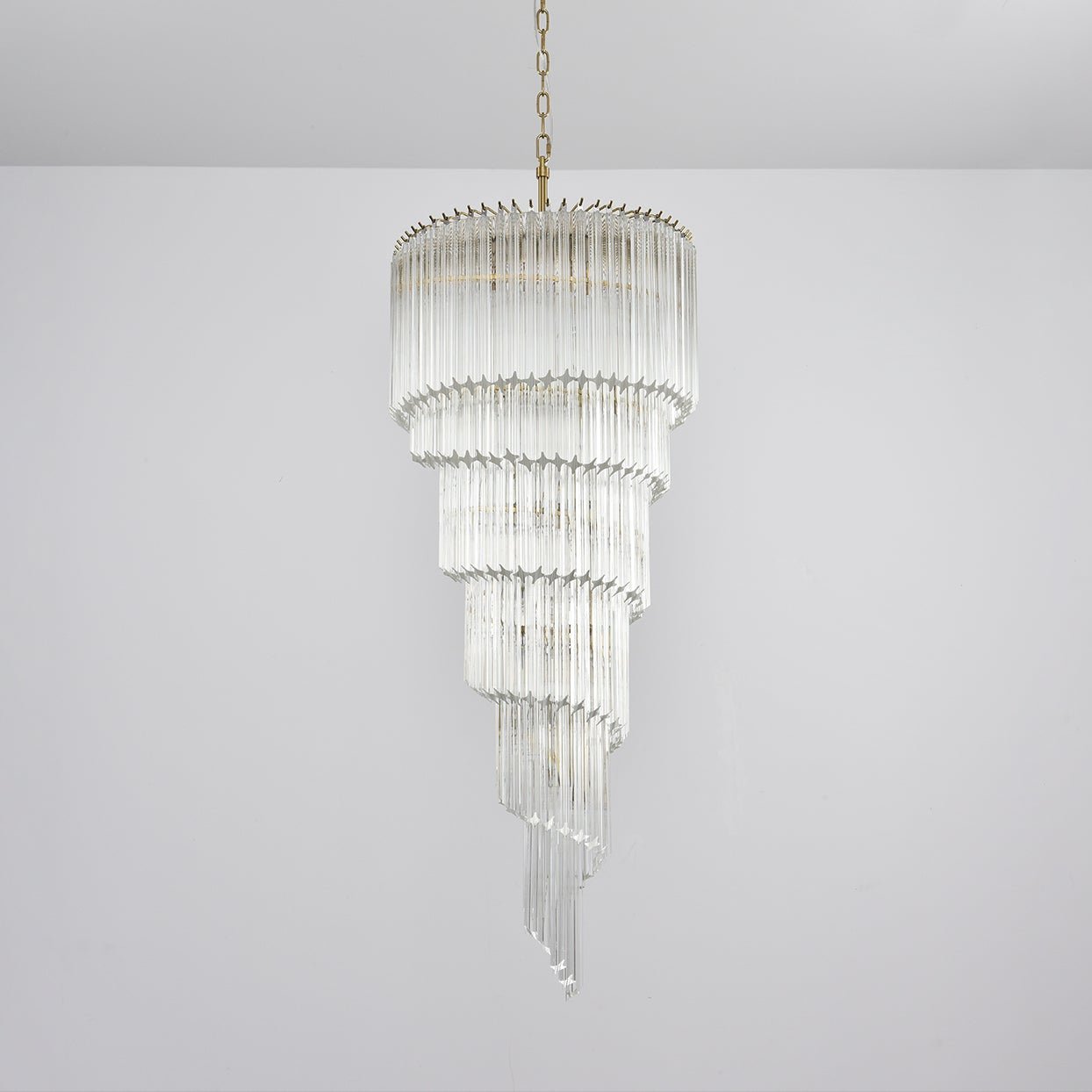 Paisley Lustre Spirale Verre Clair