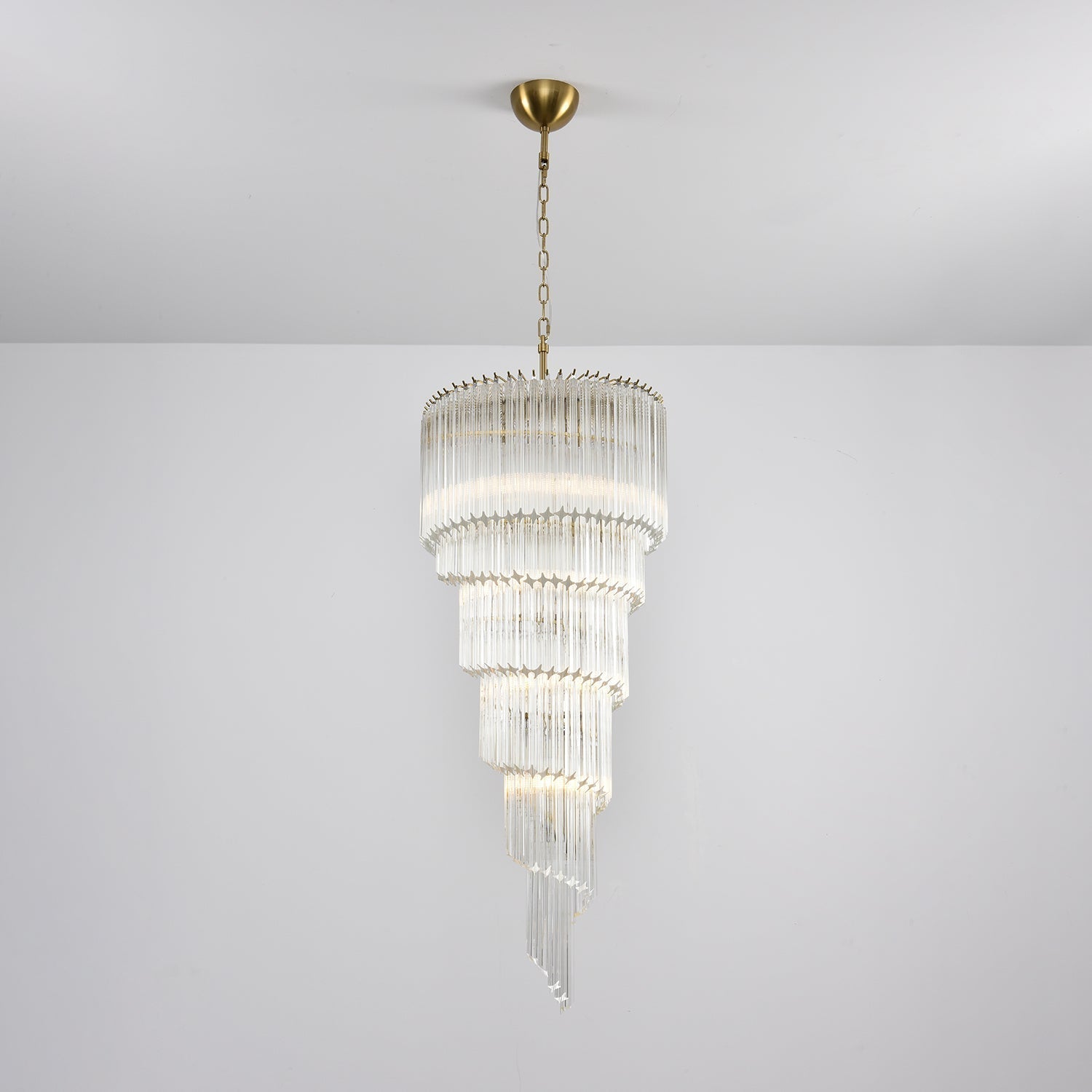 Paisley Lustre Spirale Verre Clair
