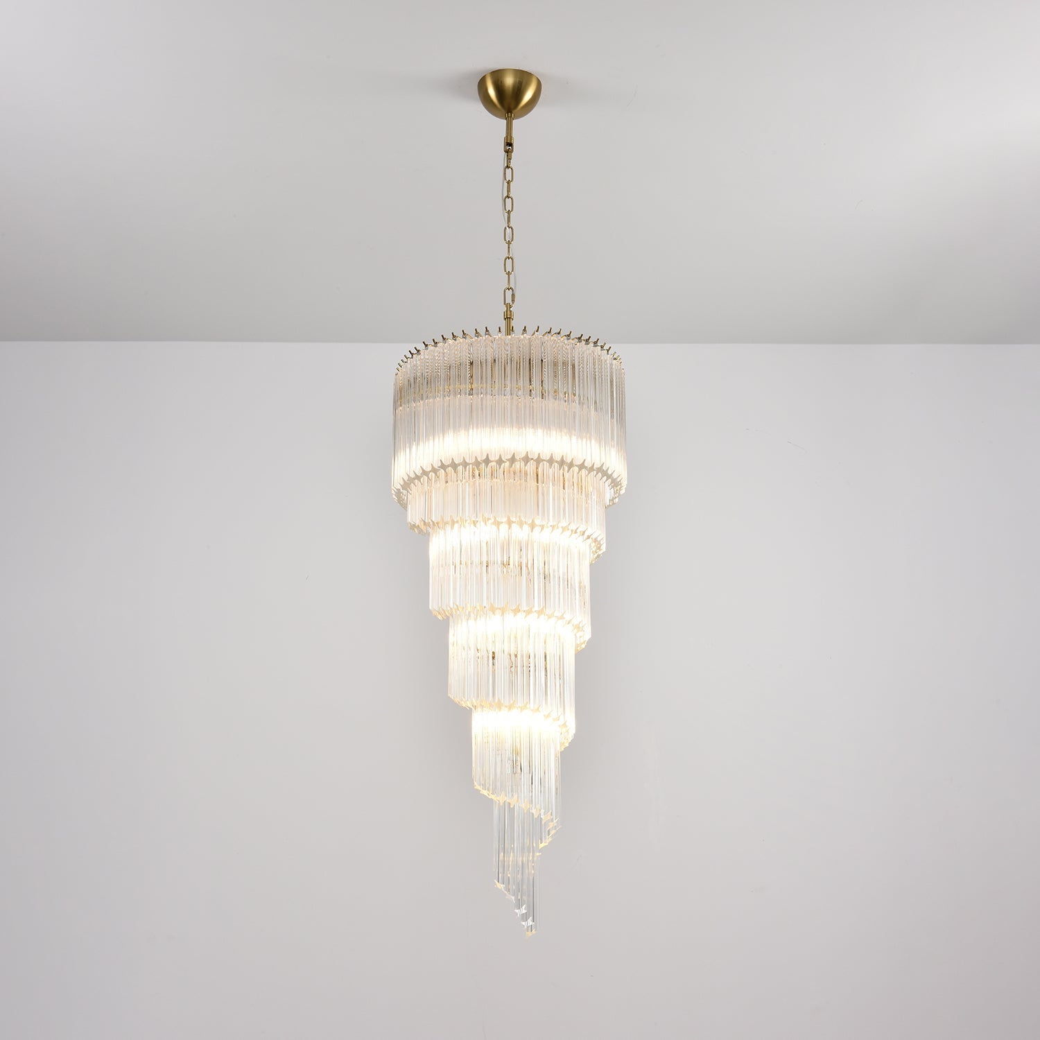 Paisley Lustre Spirale Verre Clair