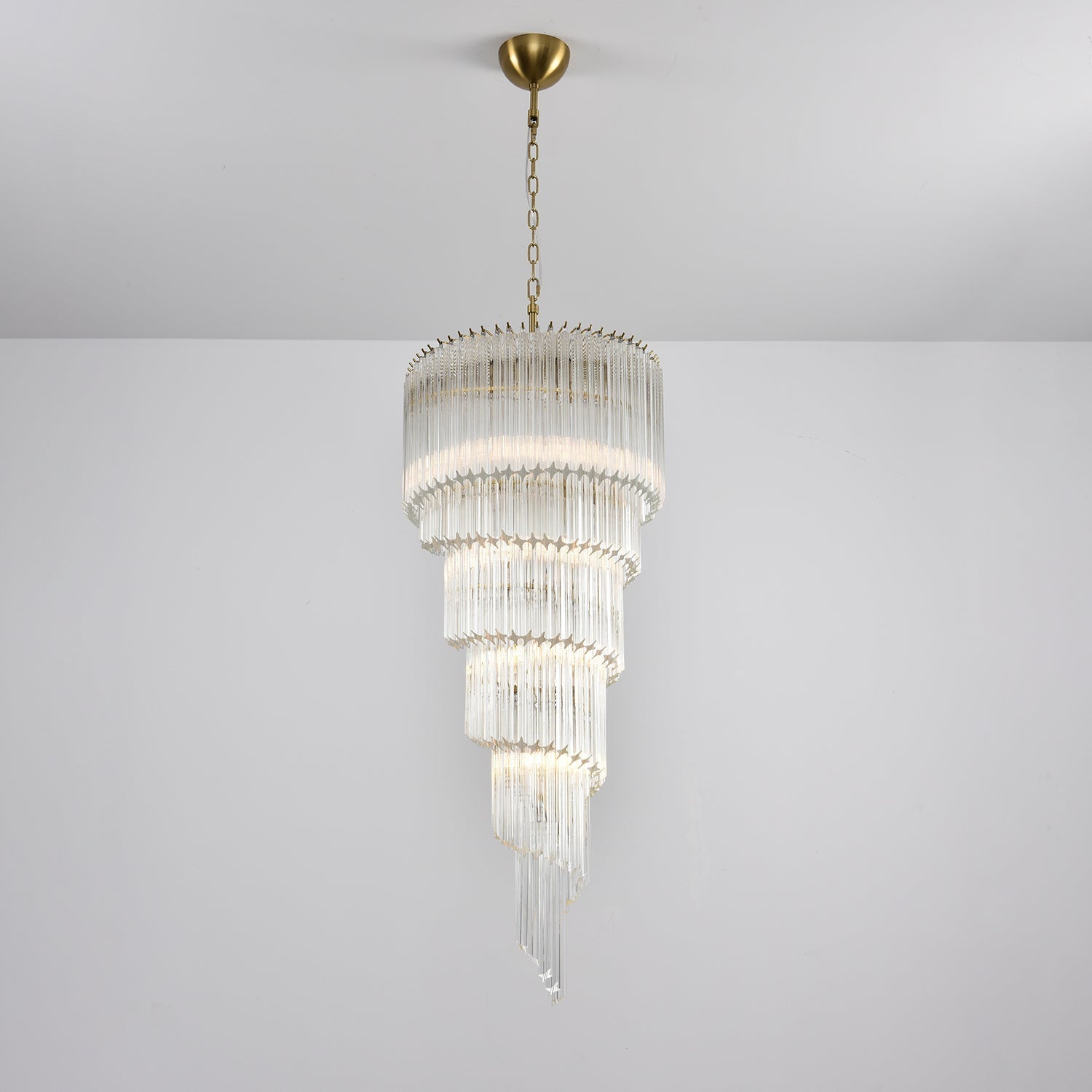 Paisley Lustre Spirale Verre Clair