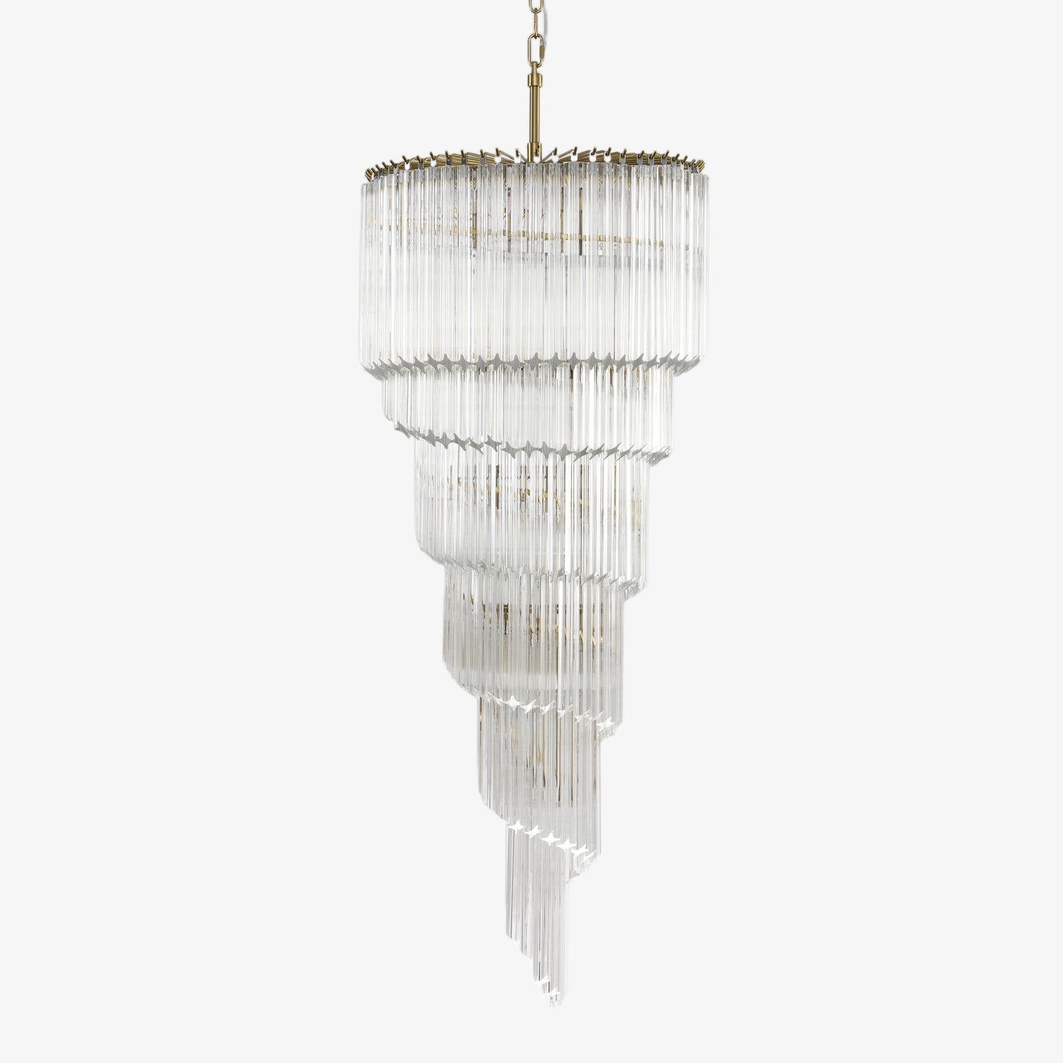 Paisley Lustre Spirale Verre Clair