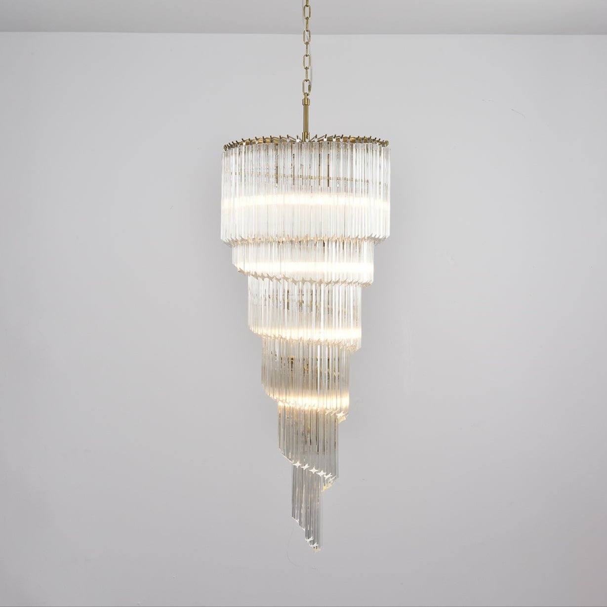Paisley Lustre Spirale Verre Clair