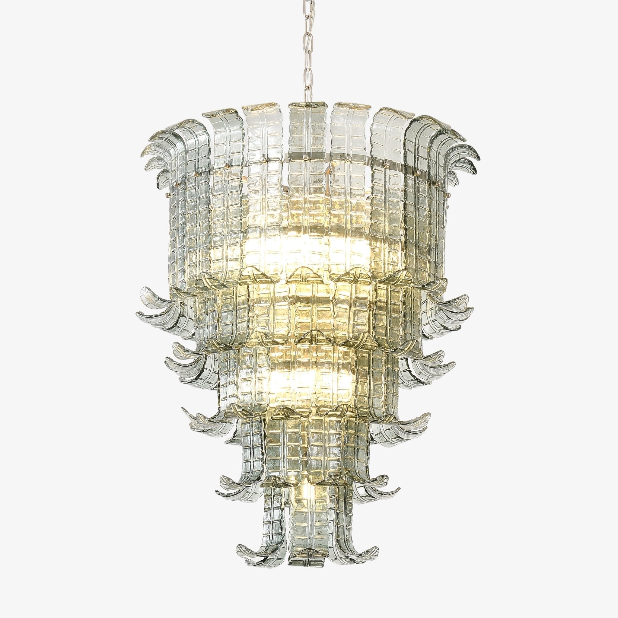 Aurora Lustre Cascade Verre Murano Vintage