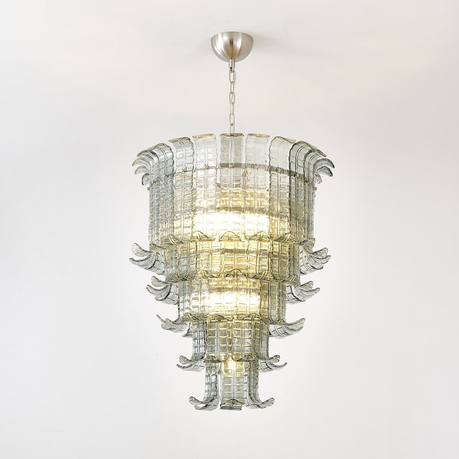 Aurora Lustre Cascade Verre Murano Vintage