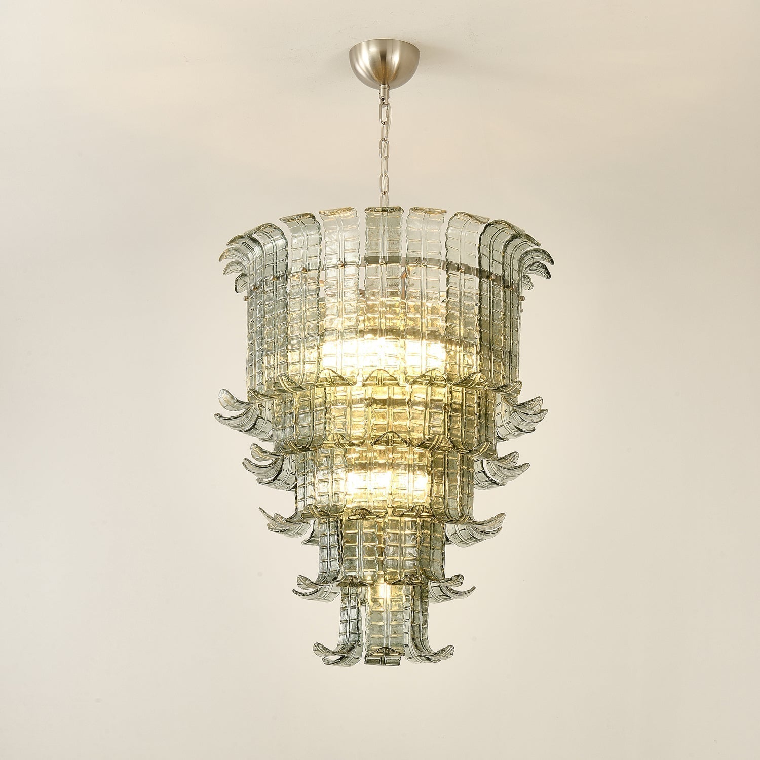Aurora Lustre Cascade Verre Murano Vintage