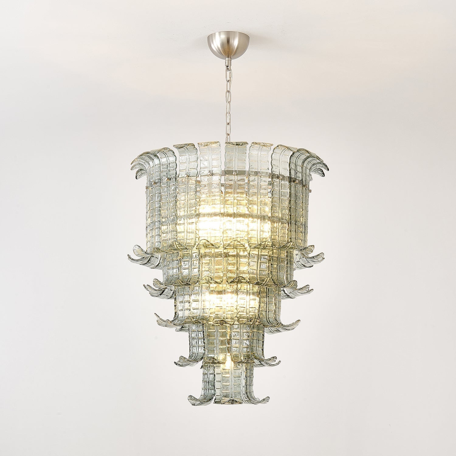 Aurora Lustre Cascade Verre Murano Vintage