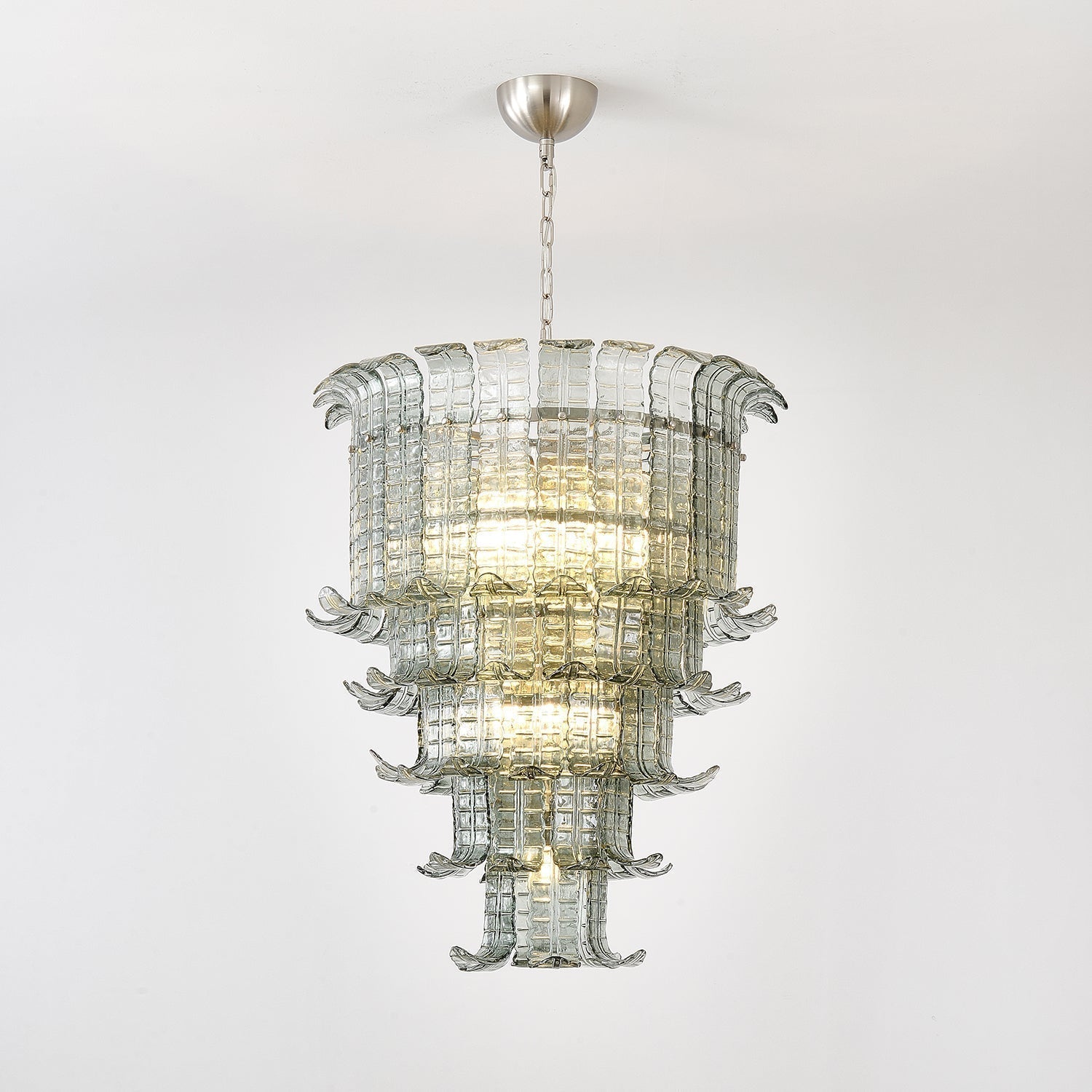 Aurora Lustre Cascade Verre Murano Vintage
