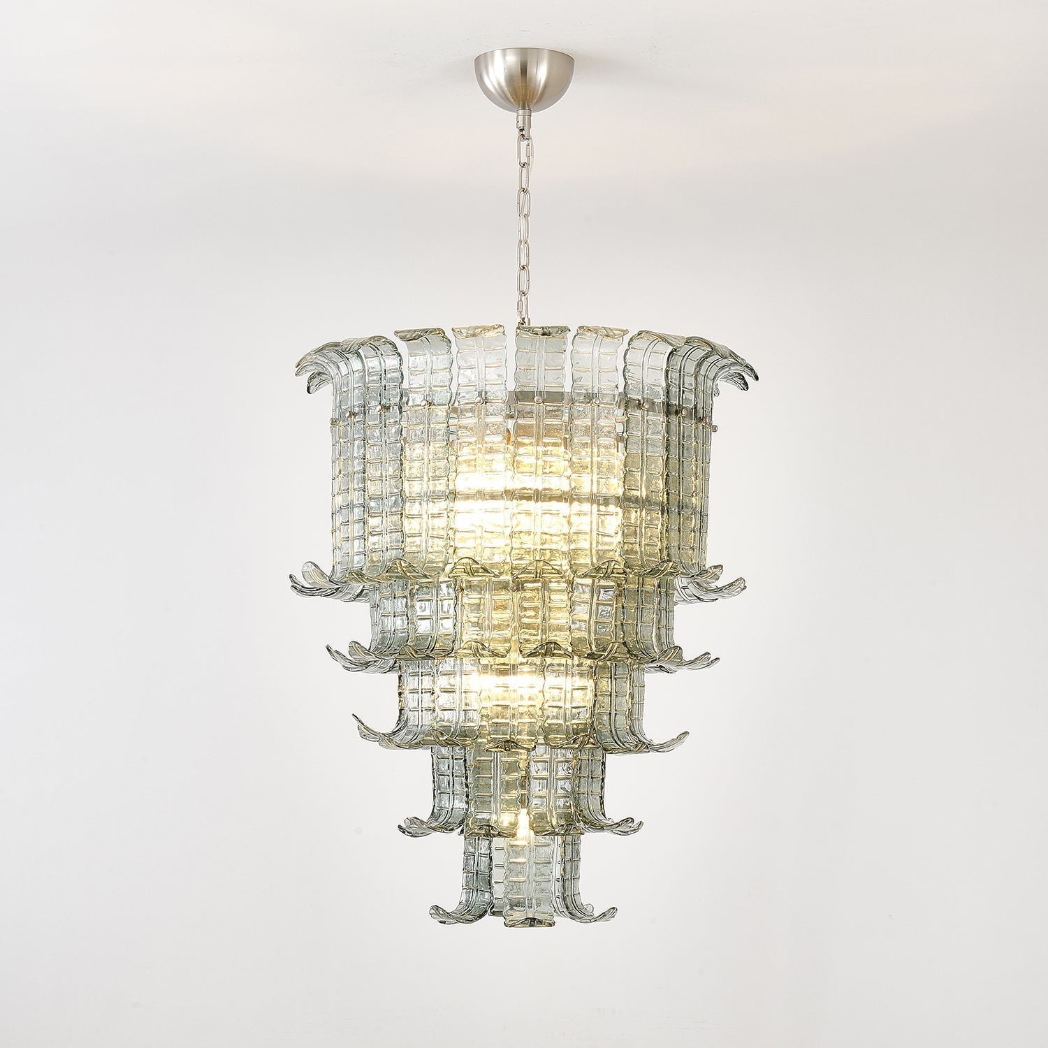 Aurora Lustre Cascade Verre Murano Vintage