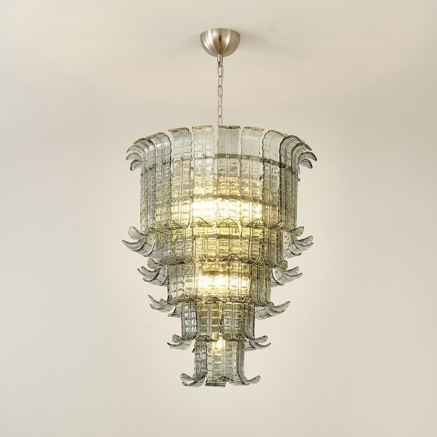 Aurora Lustre Cascade Verre Murano Vintage