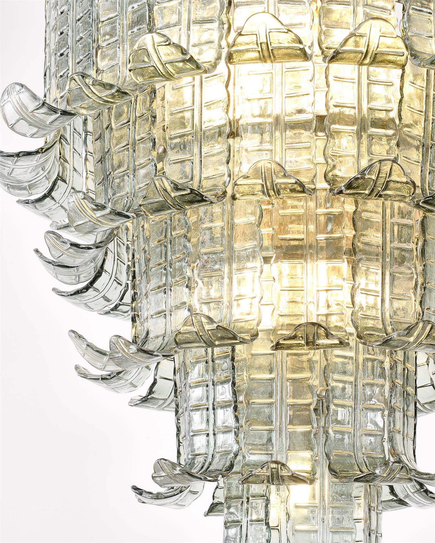 Aurora Lustre Cascade Verre Murano Vintage