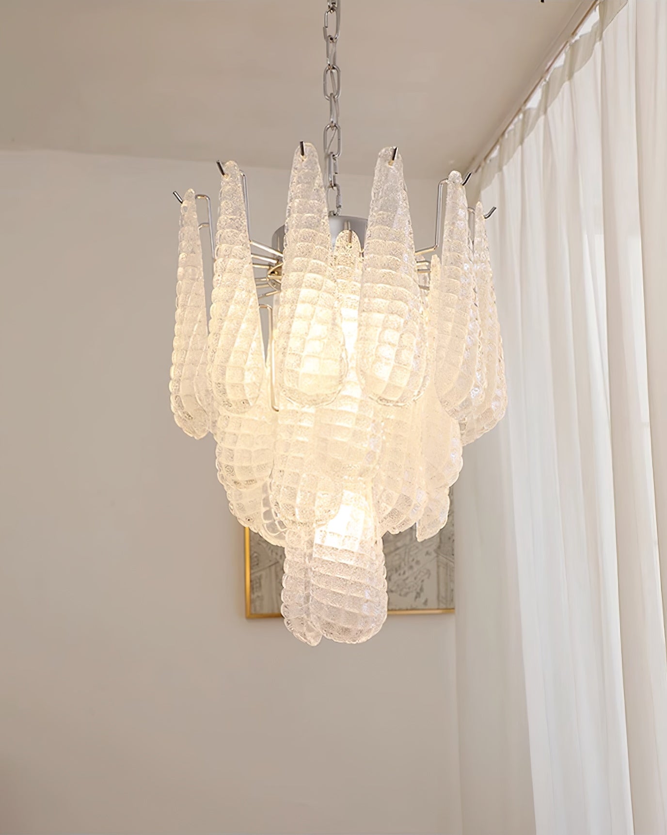 Case Lustre Cascade de Gouttes de Verre