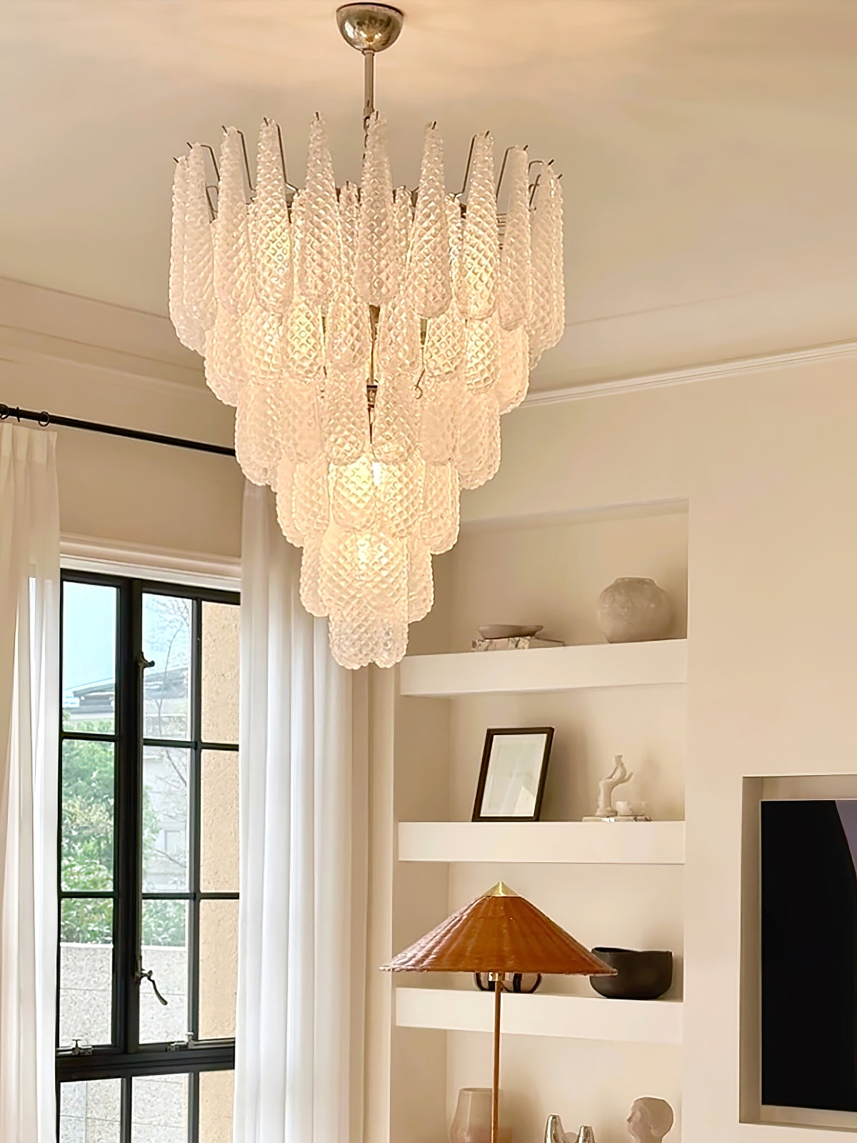 Case Lustre Cascade de Gouttes de Verre