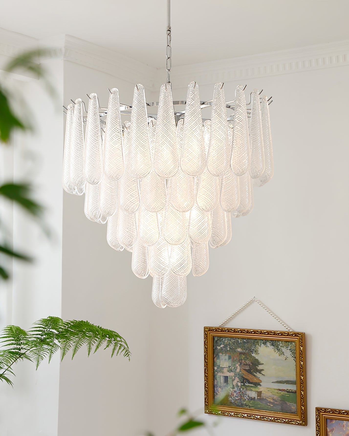 Case Lustre Cascade de Gouttes de Verre