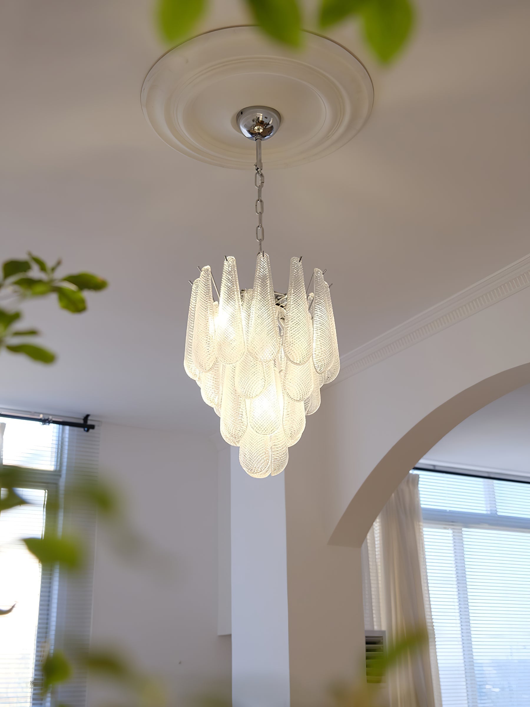 Case Lustre Cascade de Gouttes de Verre