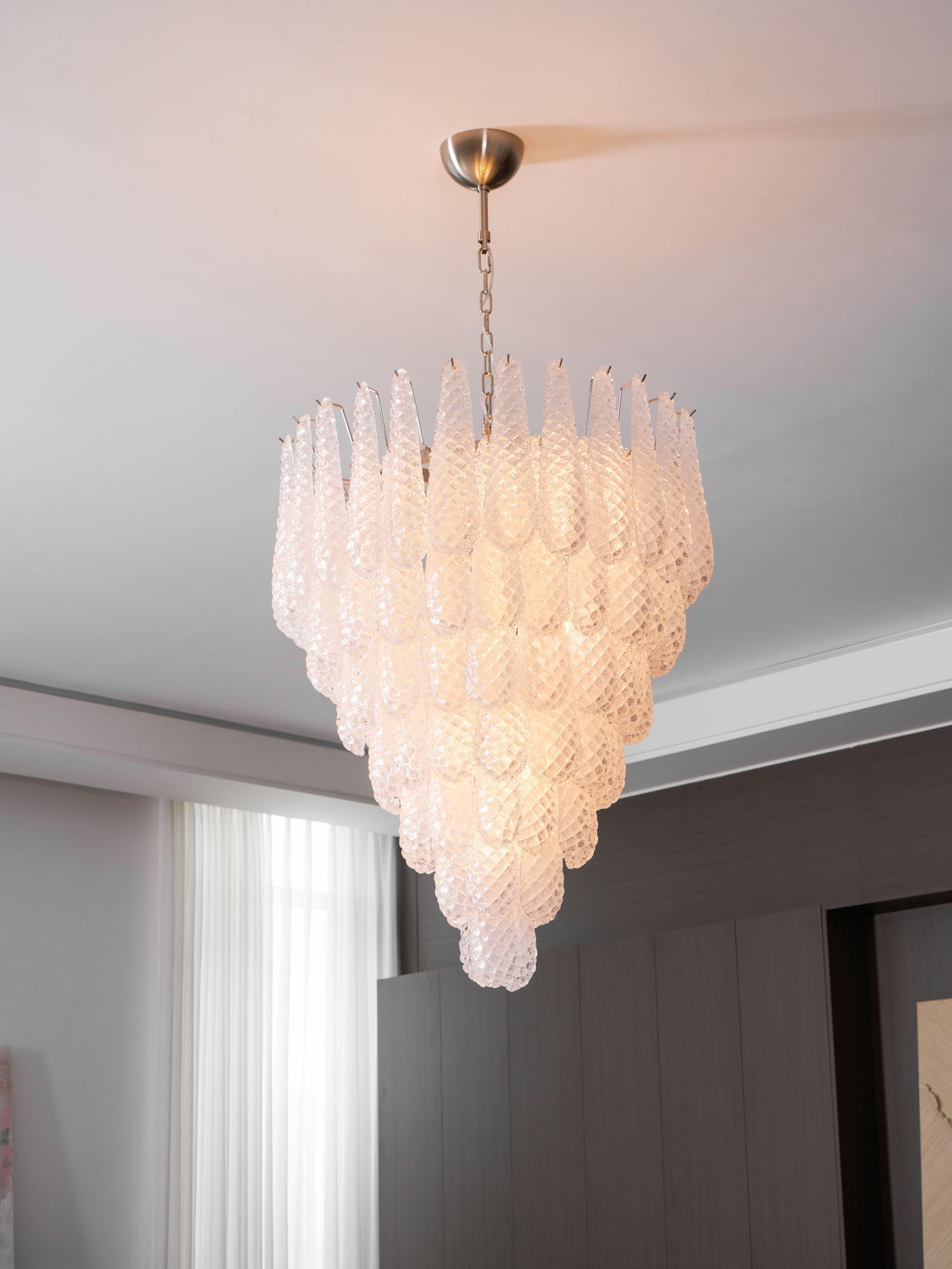 Case Lustre Cascade de Gouttes de Verre
