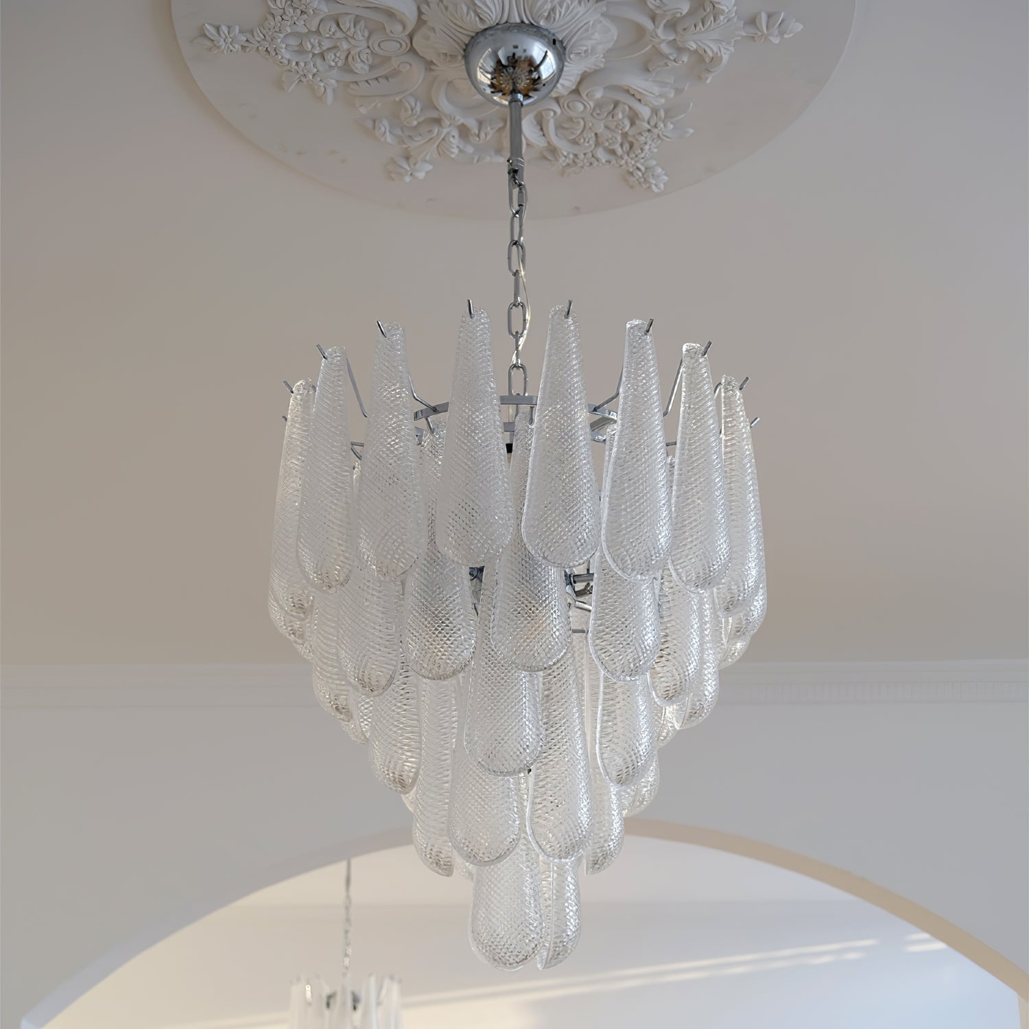 Case Lustre Cascade de Gouttes de Verre