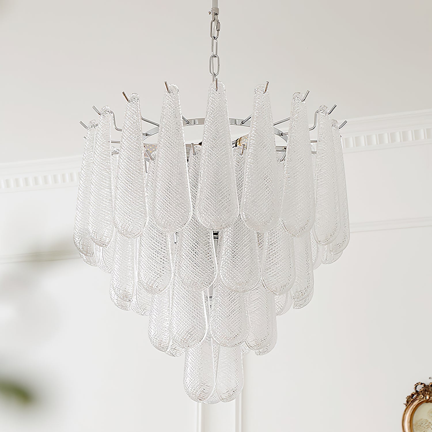 Case Lustre Cascade de Gouttes de Verre