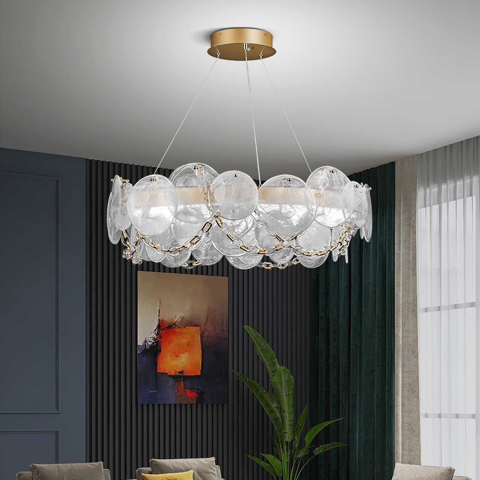 Ruby Lustre en Verre Luxe