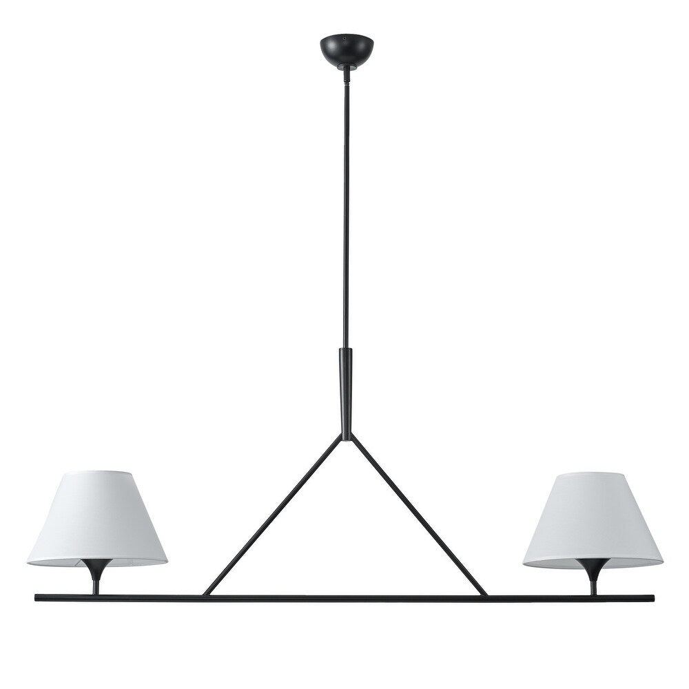 Keen Lustre Linéaire Moderne Élégant en Laiton et Tissu