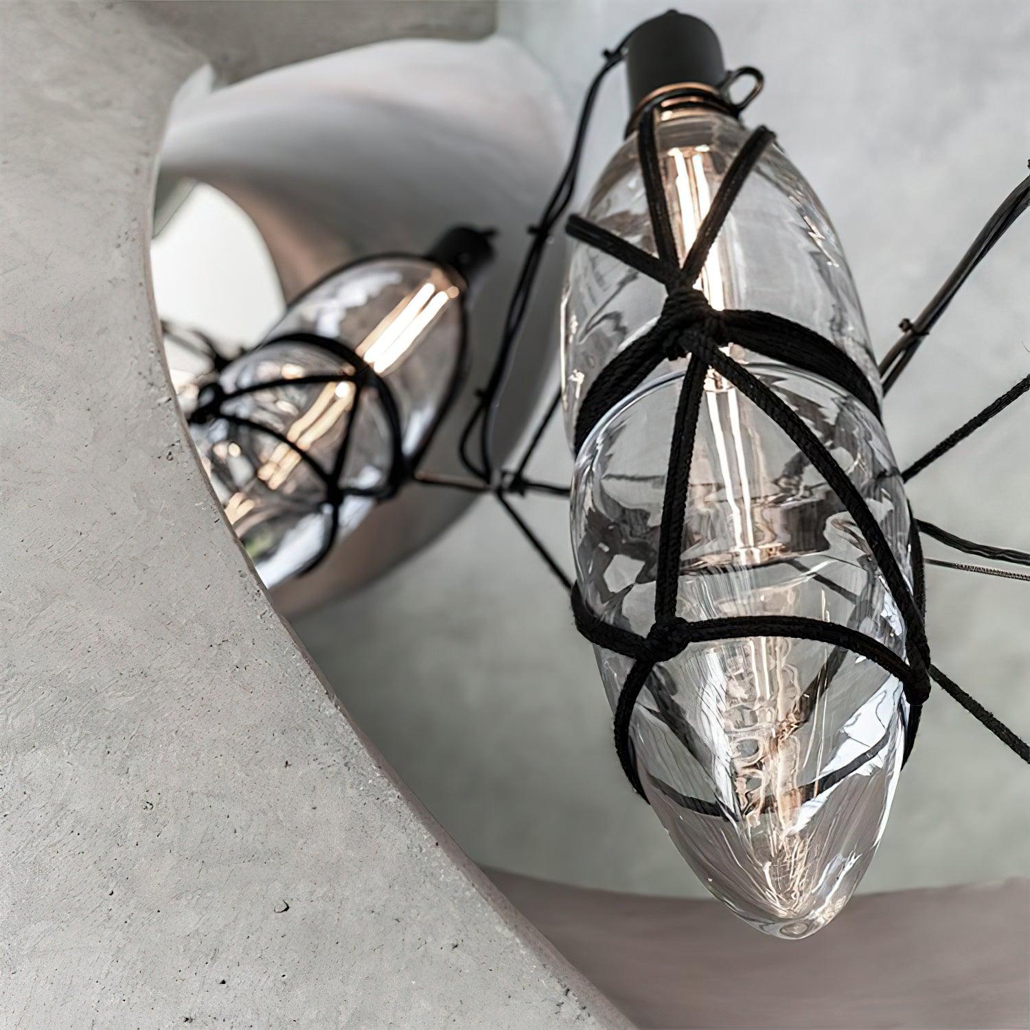 Avlireth Créativité Individuelle Bouteille Verre Suspension