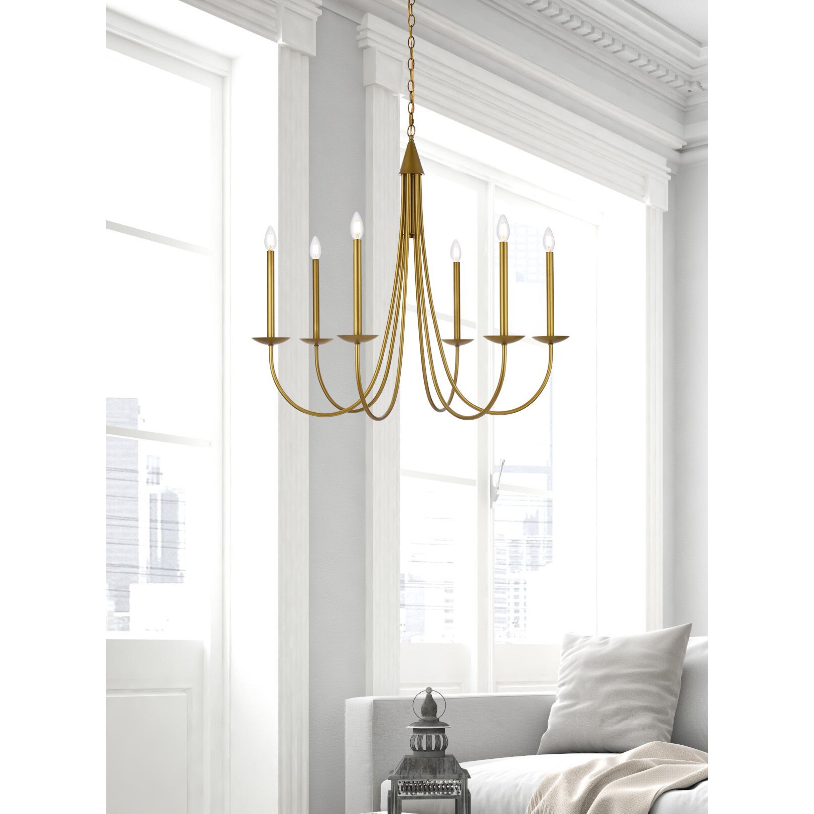 Nectar Lustre Industriel Vintage en Métal Laiton