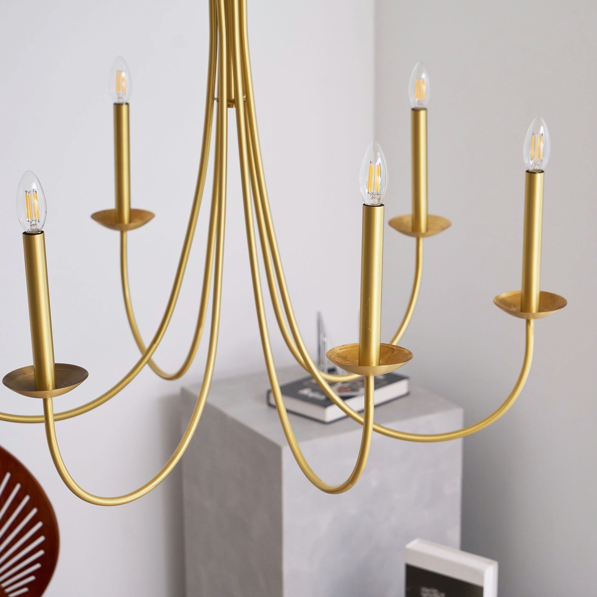 Nectar Lustre Industriel Vintage en Métal Laiton