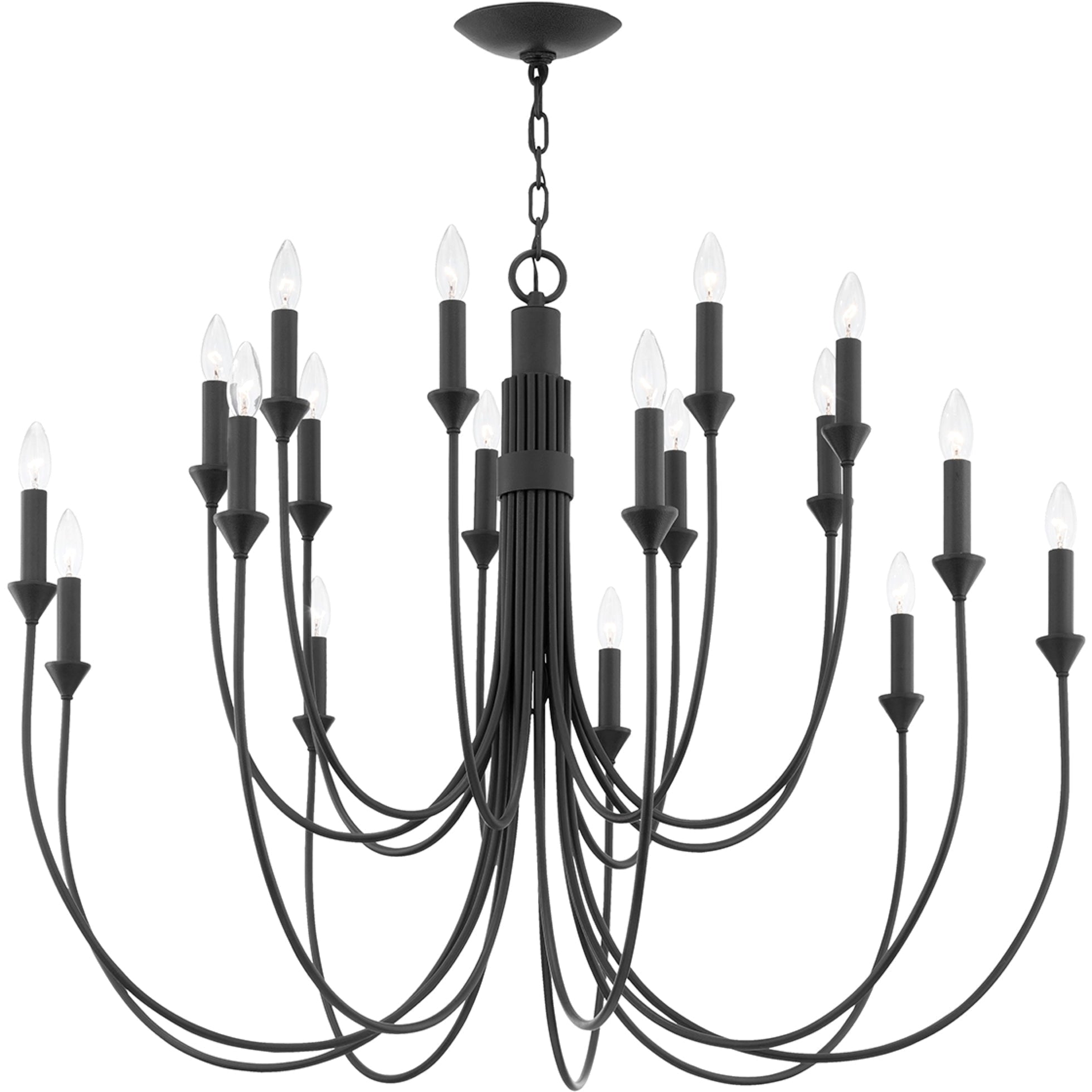 Onyx Lustre en Métal Noir Industriel Vintage