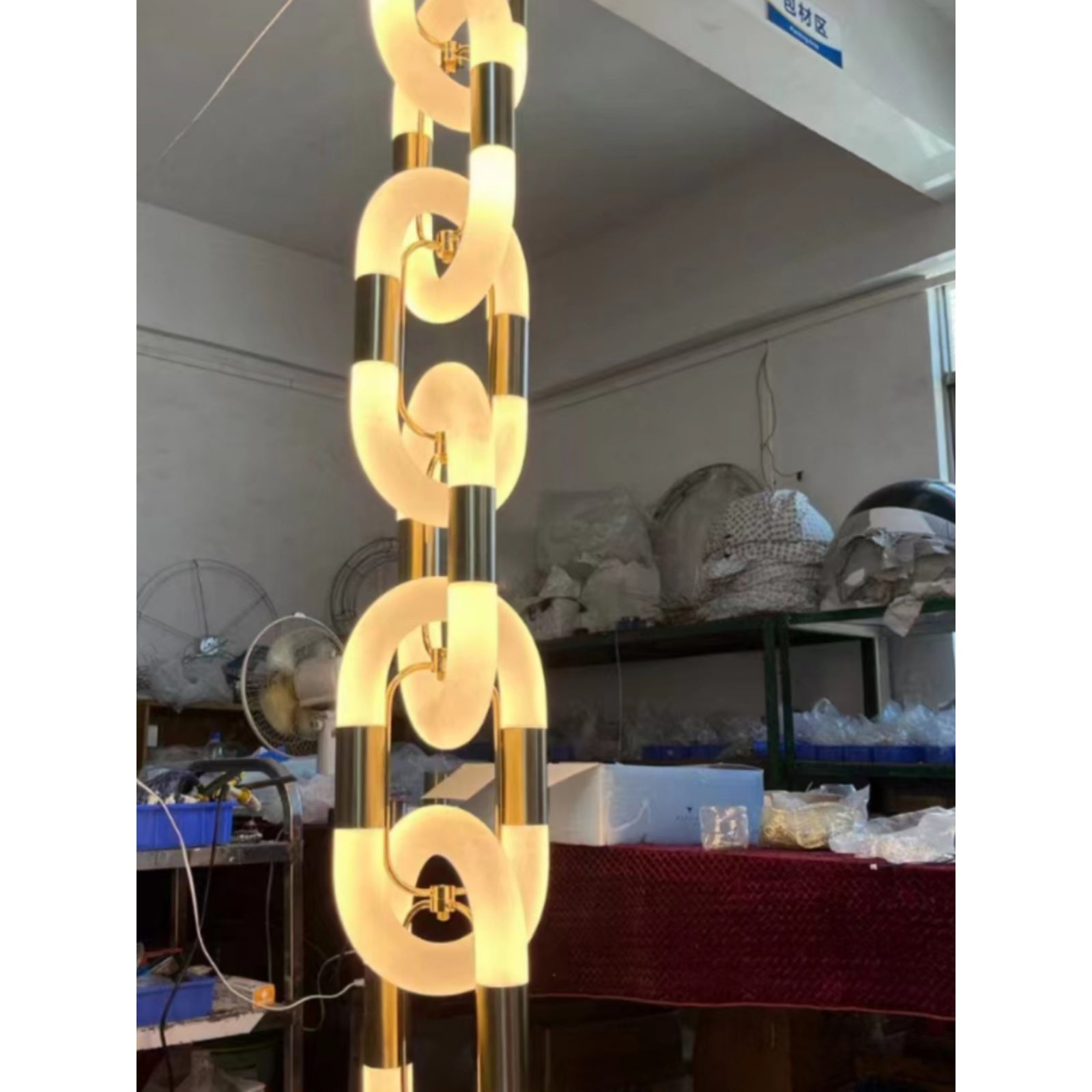 Zeta Suspension Acrylique Moderne Chaîne