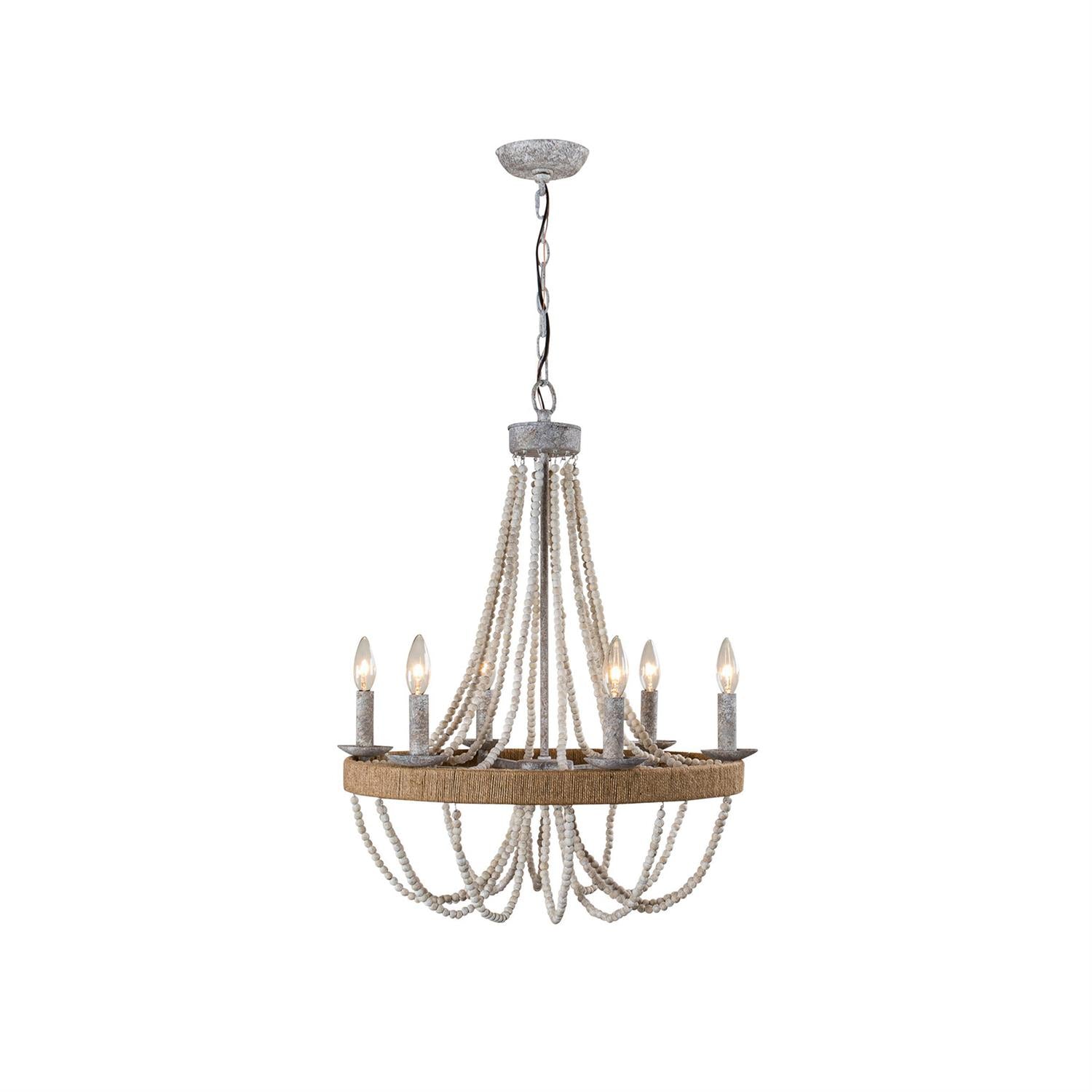 Rise Lustre en Métal et Bois Traditionnel Vintage