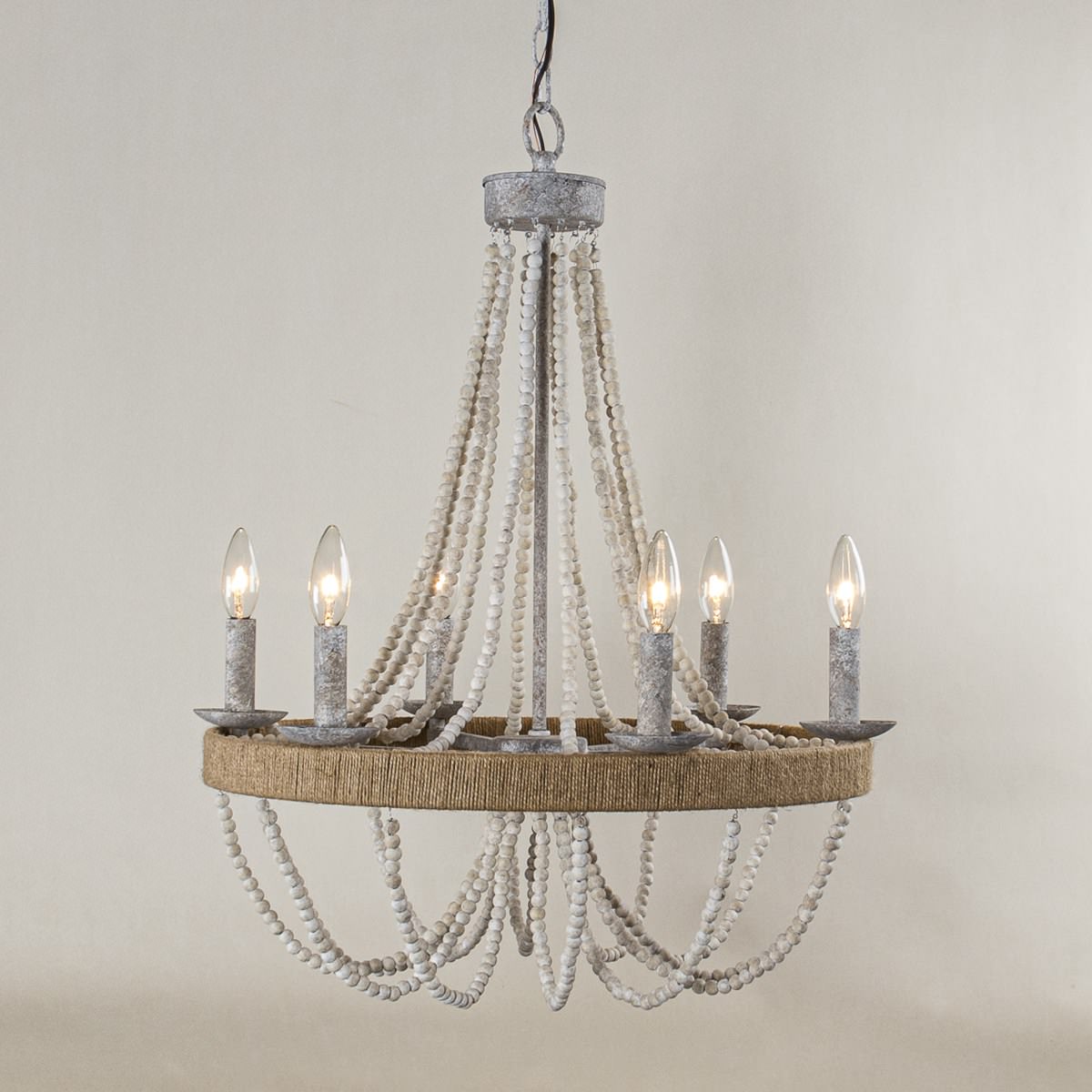 Rise Lustre en Métal et Bois Traditionnel Vintage