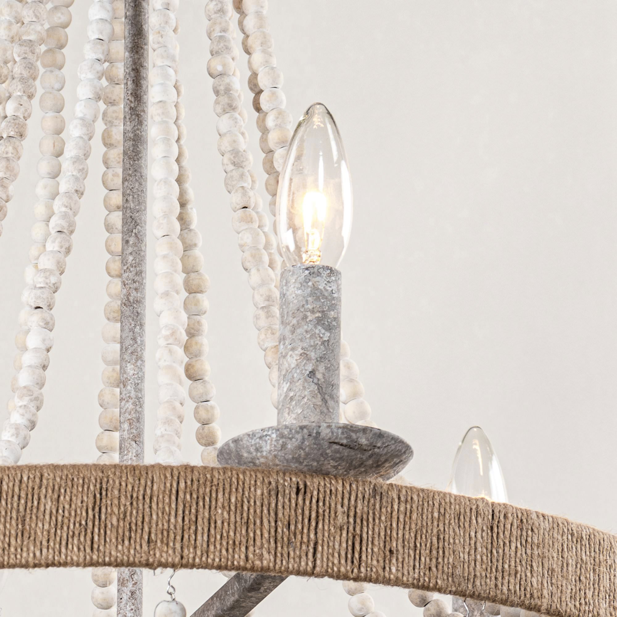 Rise Lustre en Métal et Bois Traditionnel Vintage
