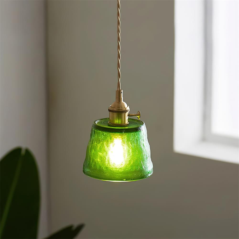 Aura Suspension Vintage Laiton Verre