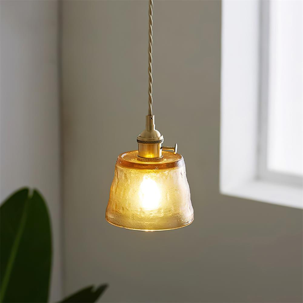 Aura Suspension Vintage Laiton Verre