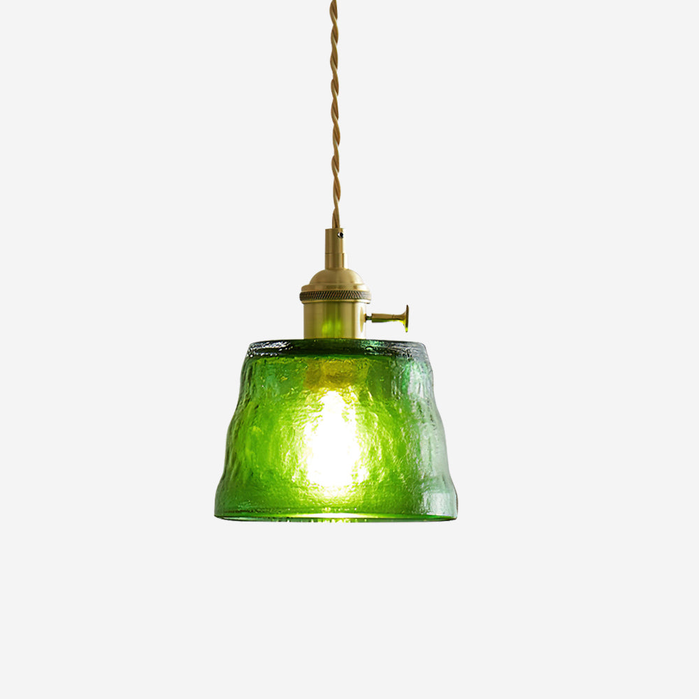 Aura Suspension Vintage Laiton Verre