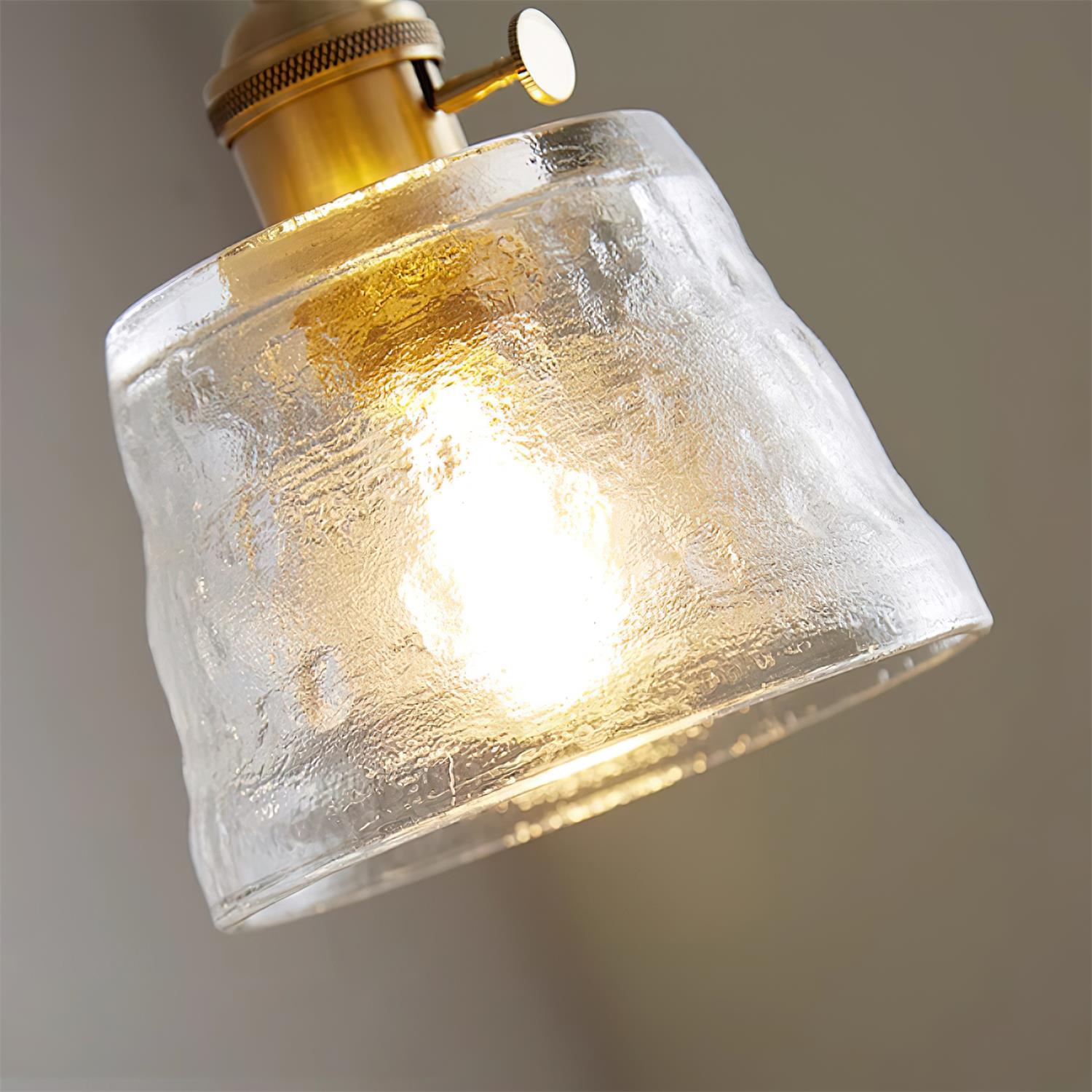 Aura Suspension Vintage Laiton Verre