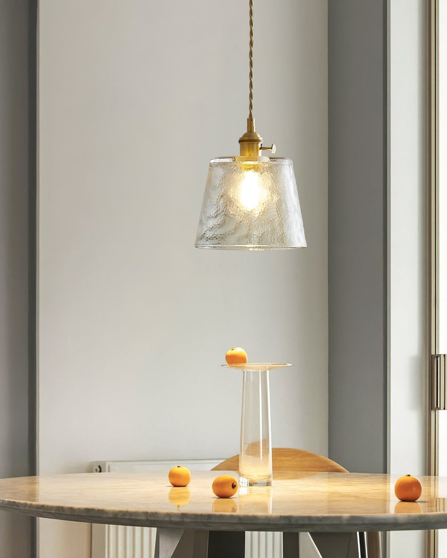 Aura Suspension Vintage Laiton Verre
