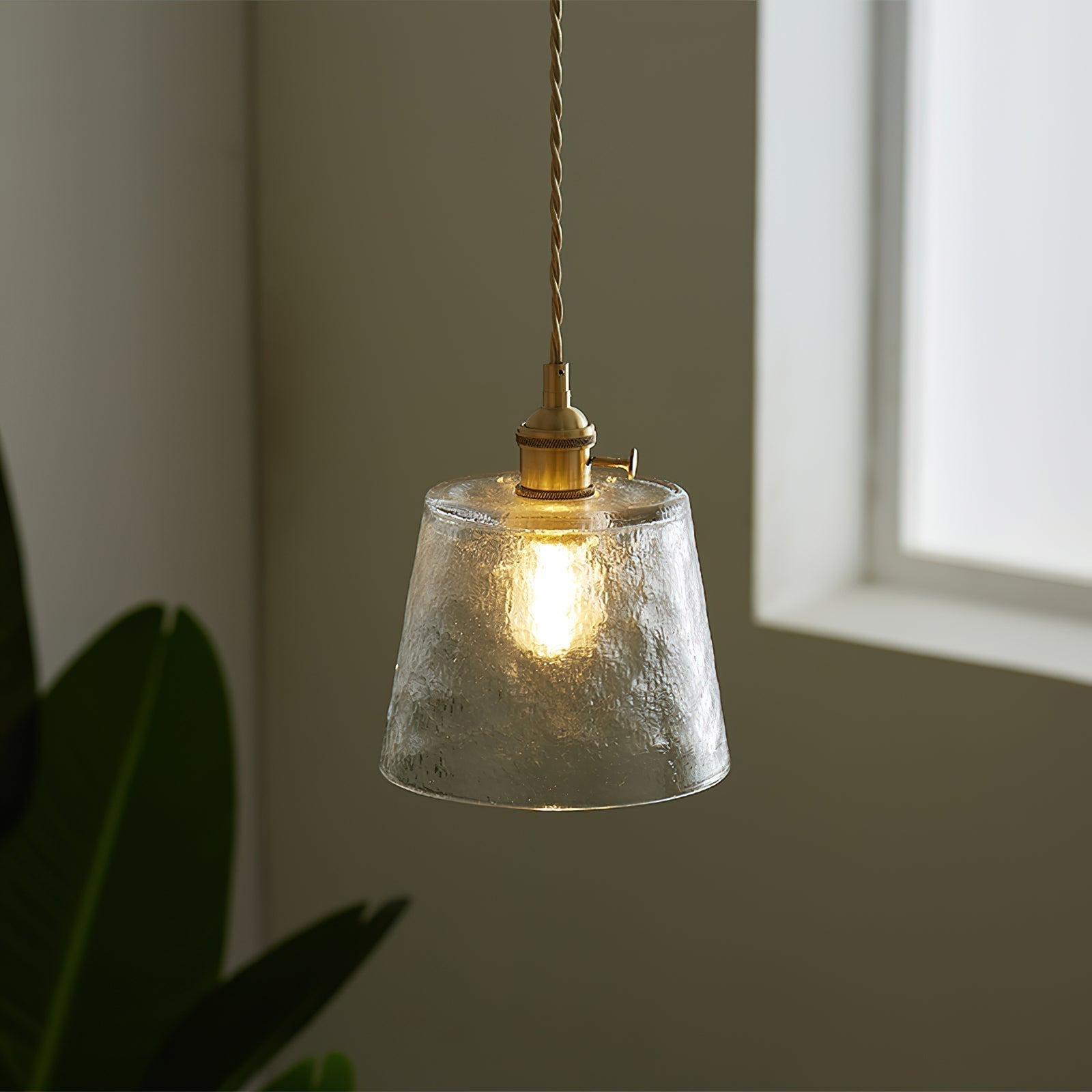 Aura Suspension Vintage Laiton Verre