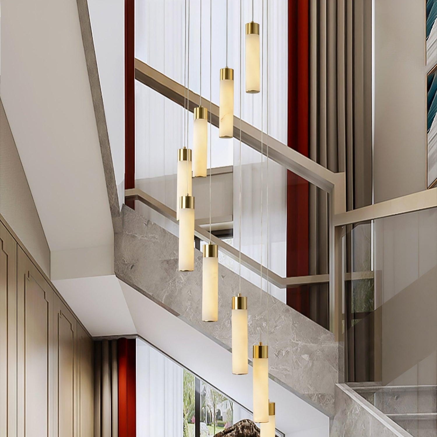 Aurelia Lustre Albâtre pour Escalier