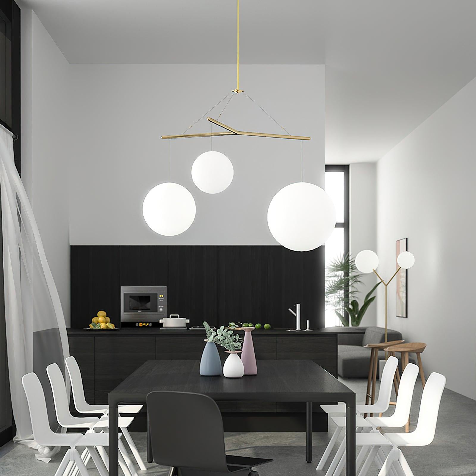 Triad Suspension en Verre Minimaliste