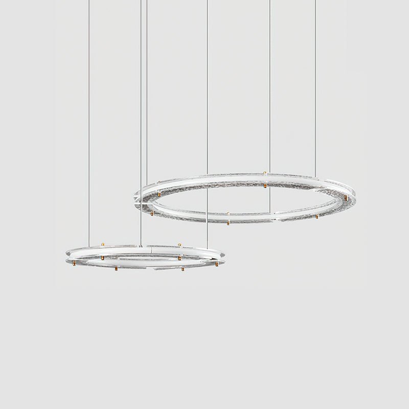Lunara Double Anneau Crystal Lustre
