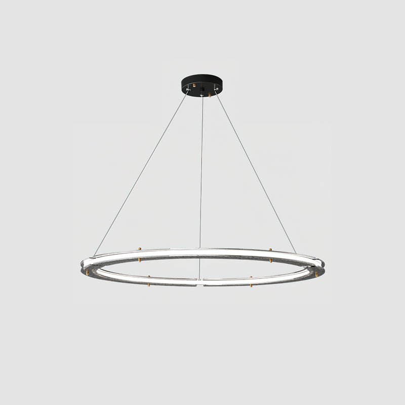 Lunara Double Anneau Crystal Lustre