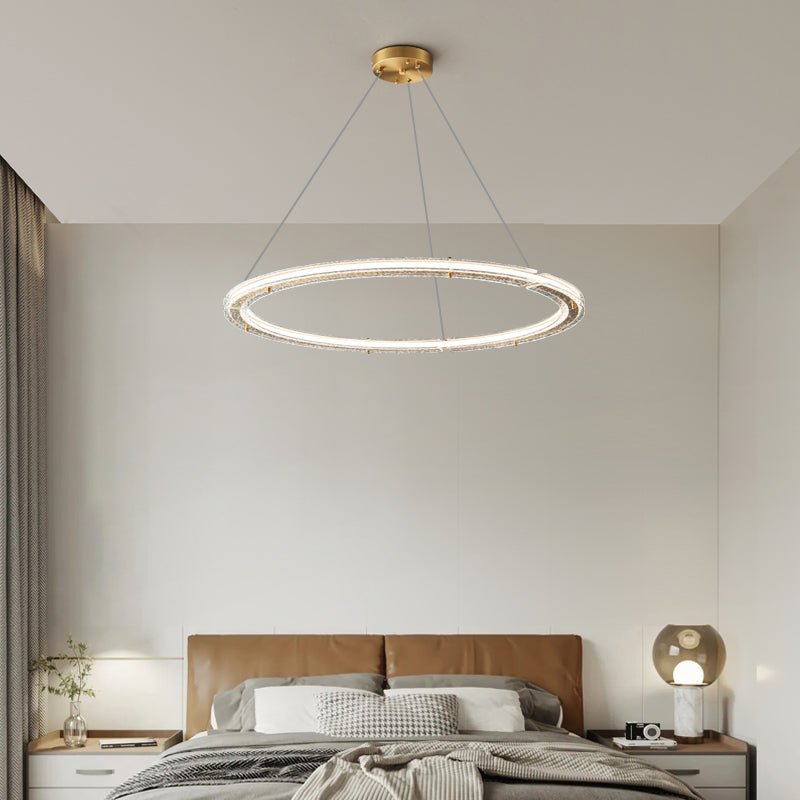 Lunara Double Anneau Crystal Lustre