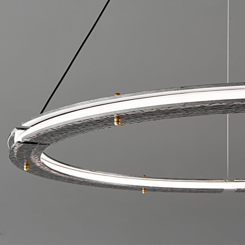 Lunara Double Anneau Crystal Lustre