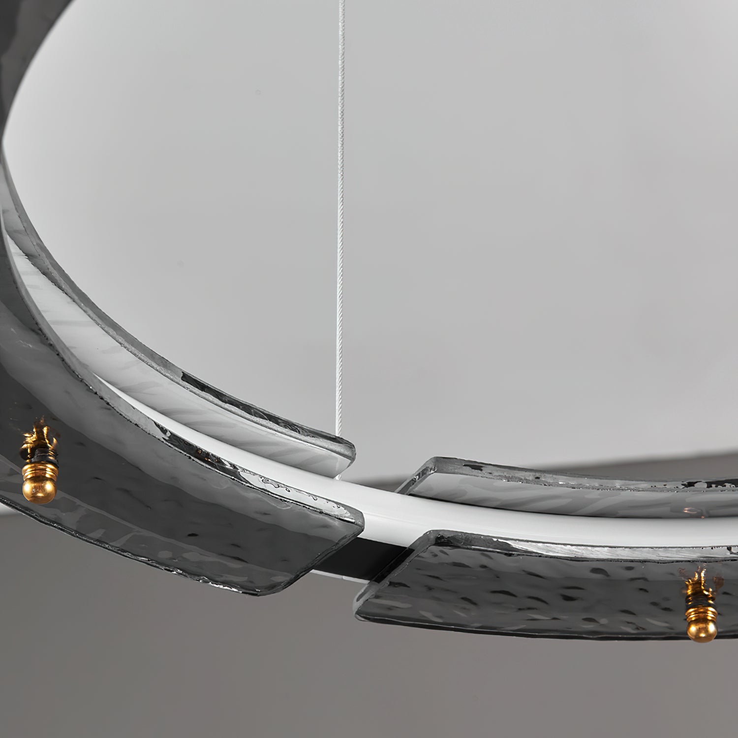 Lunara Double Anneau Crystal Lustre