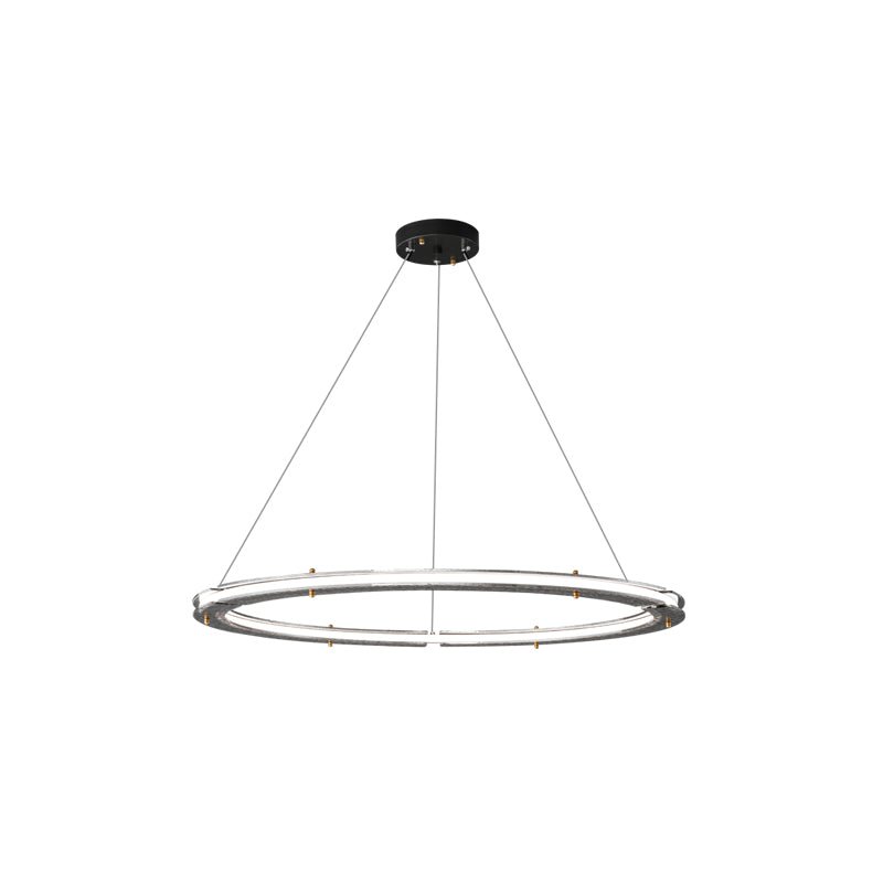 Lunara Double Anneau Crystal Lustre