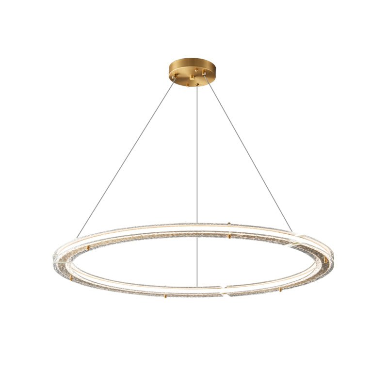 Lunara Double Anneau Crystal Lustre