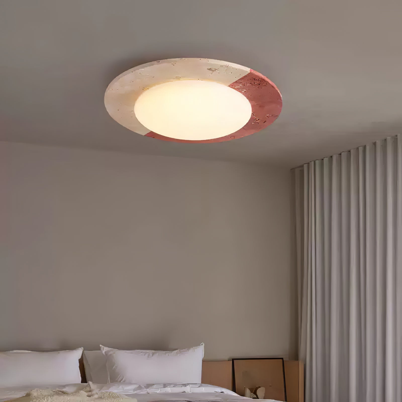 Zeraeos Plafonnier Minimaliste en Travertin