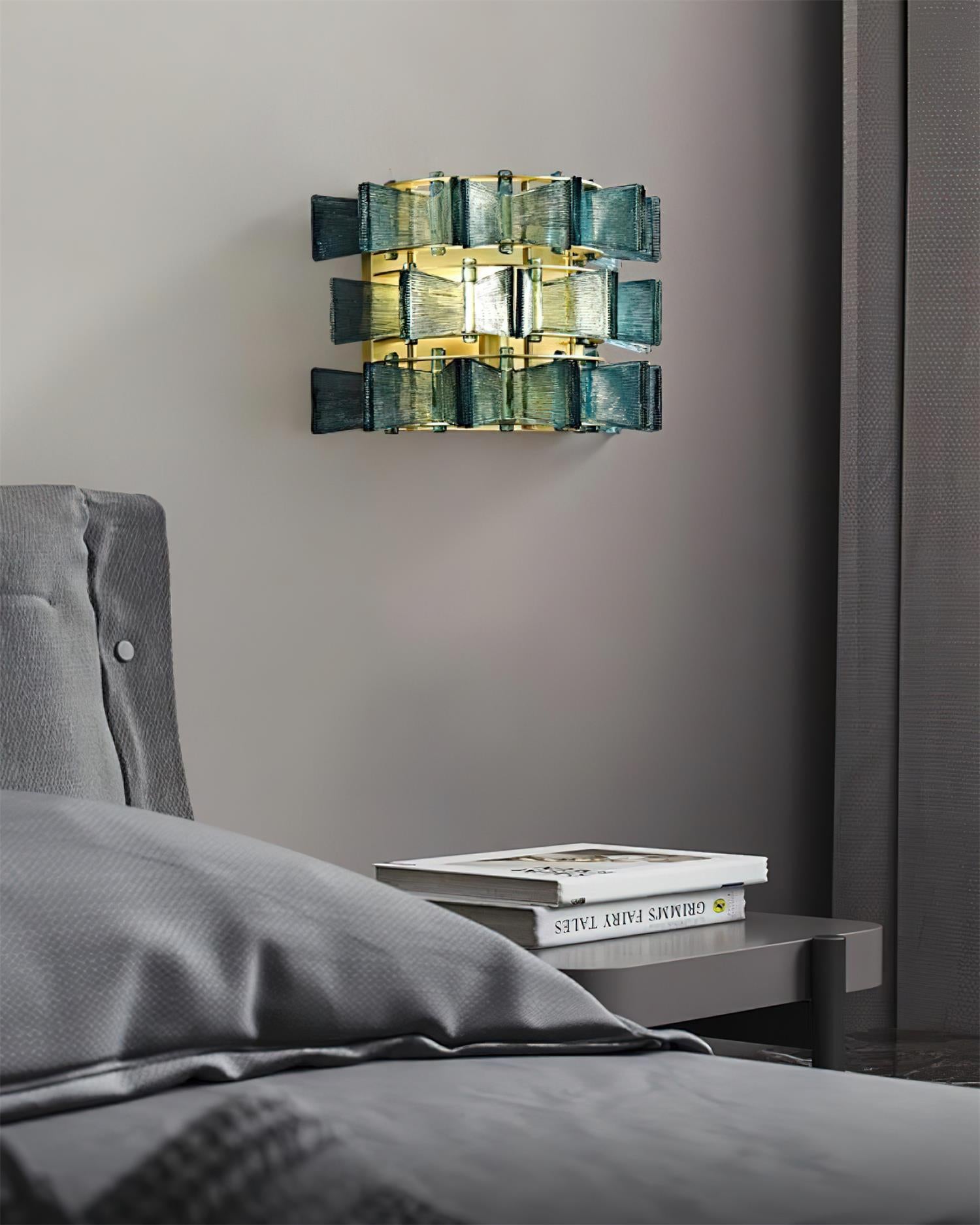 Celvara Applique Murale Accent Ruban en Verre Rainuré