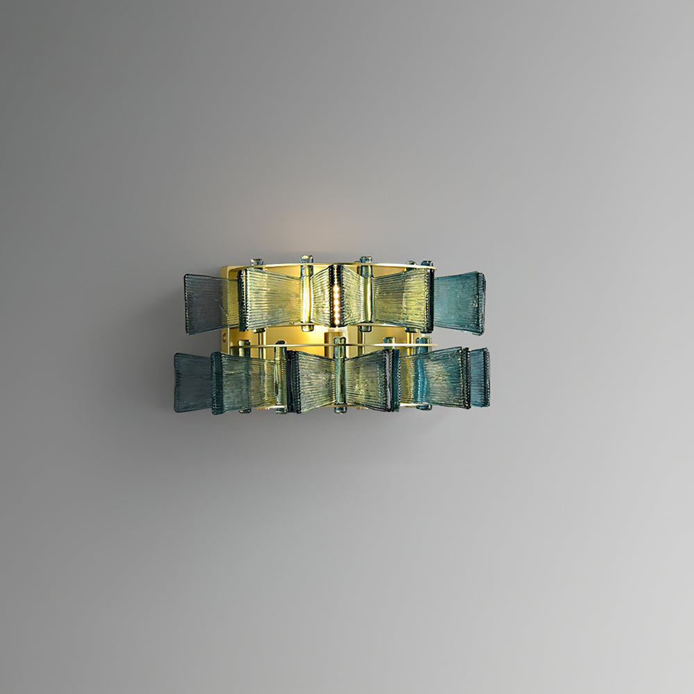 Celvara Applique Murale Accent Ruban en Verre Rainuré