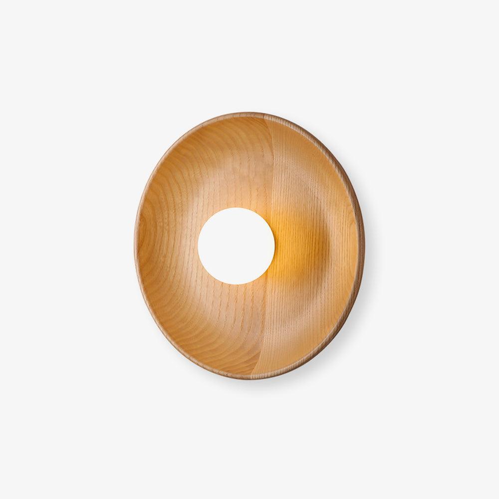 Cumirisra Applique Murale Moderne Minimaliste en Verre et Bois